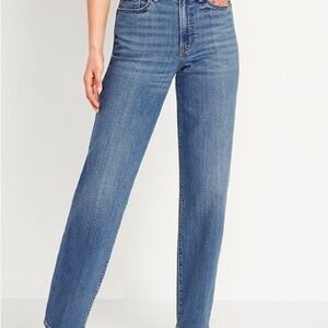Old Navy OG Loose High-Rise Straight Jeans | Size 4 | Medium Wash
